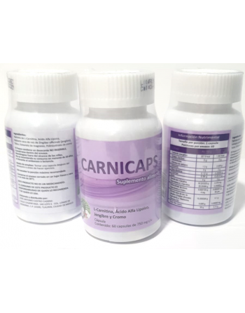 Carnicaps  L-CARNITINA, CROMO, JENGIBRE, ACIDO ALFA LIPOICO
