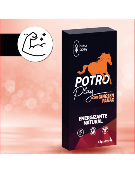 Potro Play Suplemento alimenticio es un vigorizante natural para Mujer y Hombre.