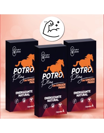 Potro Play Suplemento alimenticio es un vigorizante natural para Mujer y Hombre.