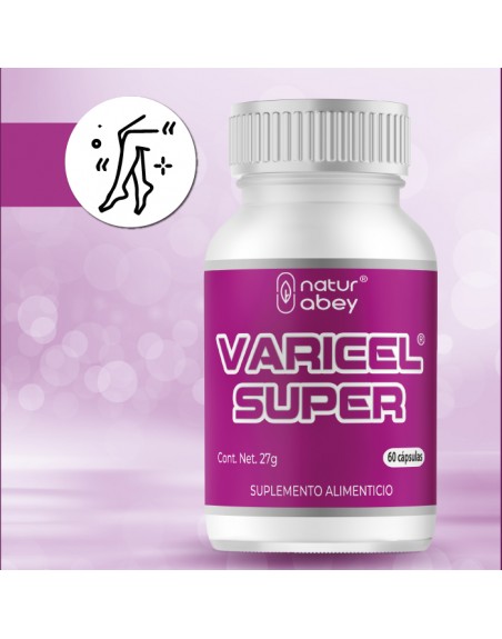 Varicel super Abey NAturabey Natural Naturismo varices Llagas Úlceras Hemorroides Heridas Cansancio de piernas Mala circulación