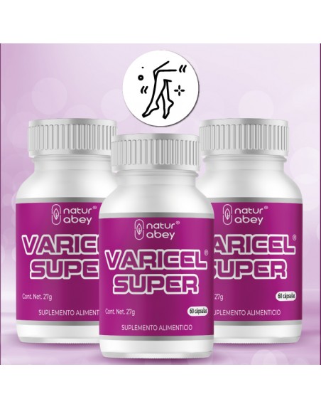 Varicel super Abey NAturabey Natural Naturismo varices Llagas Úlceras Hemorroides Heridas Cansancio de piernas Mala circulación