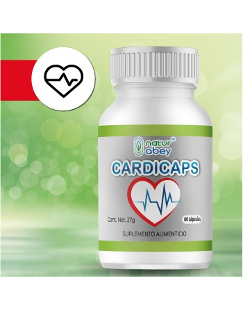 Cardicaps, Abey Remedio herbolario  Mejora presión arterial Mejora circulación Mejora niveles de LDL y HDL Oxigenación celular E