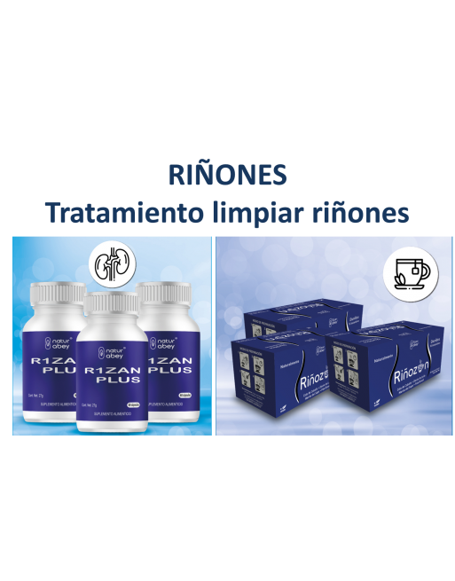 Tratamiento para Riñones, purifica Riñones, 6 Pack, Tés y cápsulas