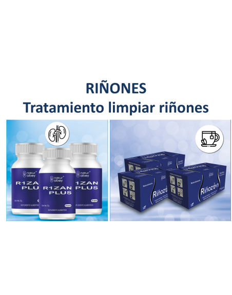 Tratamiento para Riñones, purifica Riñones, 6 Pack, Tés y cápsulas